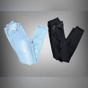 Aéropostale High Rise Skinny Jeans | Size 00 Short | 2-Pair Bundle